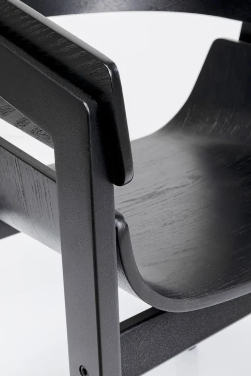 KARE Armlehnstuhl Biarritz Schwarz Sale