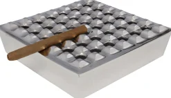 KARE Ascher Soho Square Silber 25x25cm New