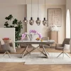 KARE Ausziehtisch Nelly Greige 180(40+40)x90cm New