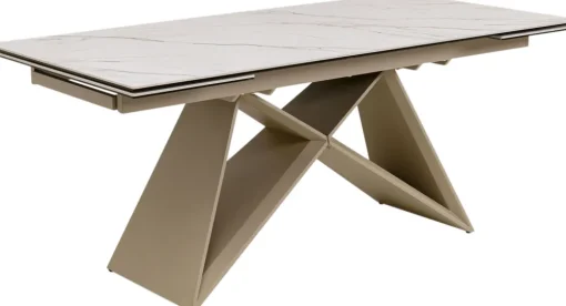 KARE Ausziehtisch Nelly Greige 180(40+40)x90cm New