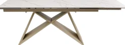 KARE Ausziehtisch Nelly Greige 180(40+40)x90cm New