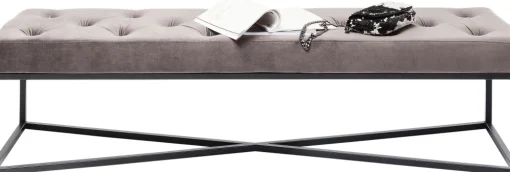KARE Bank Crossover Grau Schwarz 150x40cm Sale