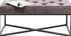 KARE Bank Crossover Grau Schwarz 90x40cm Fashion