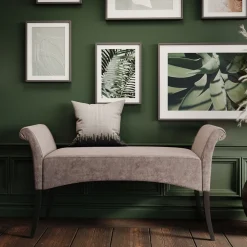 KARE Bank Motley Velvet Silvergrey Clearance
