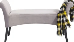 KARE Bank Motley Velvet Silvergrey Clearance