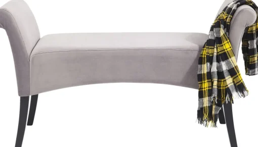 KARE Bank Motley Velvet Silvergrey Clearance