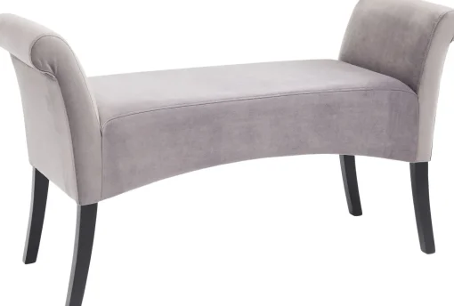 KARE Bank Motley Velvet Silvergrey Clearance