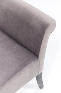 KARE Bank Motley Velvet Silvergrey Clearance
