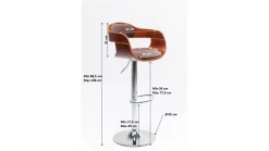 KARE Barhocker Monaco Schoko Outlet