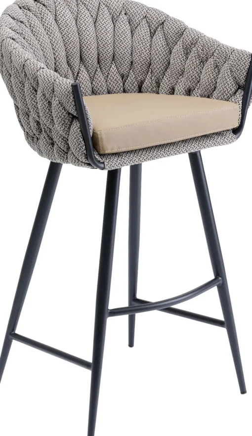 KARE Barstuhl Knot Tweed Hot