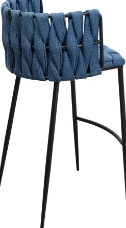 KARE Barstuhl Saluti Blau 77cm Discount
