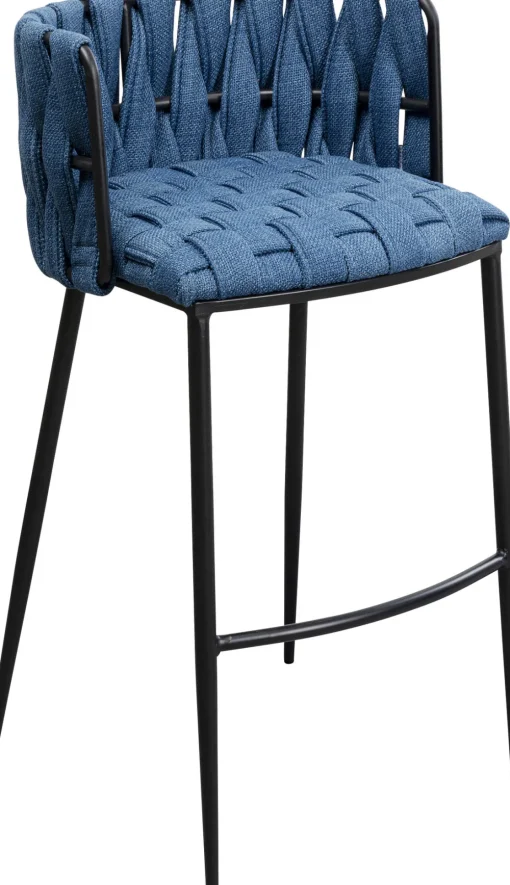 KARE Barstuhl Saluti Blau 77cm Discount
