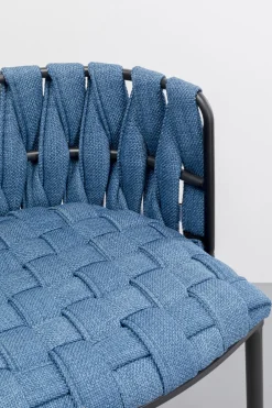 KARE Barstuhl Saluti Blau 77cm Discount