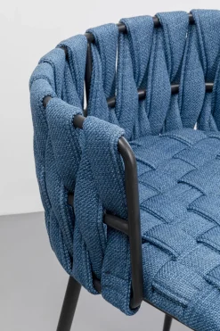 KARE Barstuhl Saluti Blau 77cm Discount