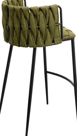 KARE Barstuhl Saluti Dunkelgrün 77cm Outlet