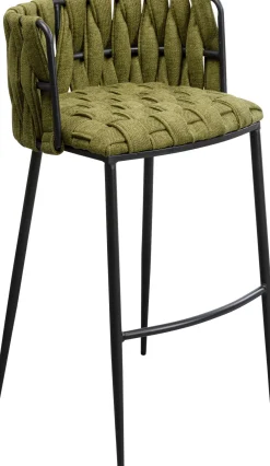 KARE Barstuhl Saluti Dunkelgrün 77cm Outlet