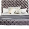 KARE Bett Desire Hoch Silbergrau 160x200 cm Online