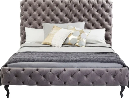 KARE Bett Desire Hoch Silbergrau 160x200 cm Online