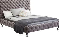 KARE Bett Desire Hoch Silbergrau 160x200 cm Online