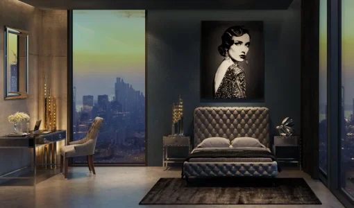 KARE Bett Desire Hoch Silbergrau 160x200 cm Online