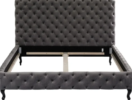 KARE Bett Desire Hoch Silbergrau 160x200 cm Online