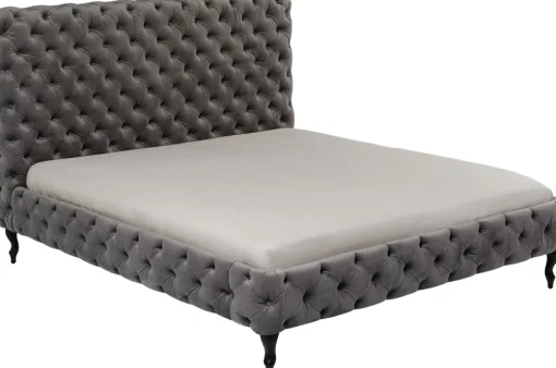KARE Bett Desire Hoch Silbergrau 160x200 cm Online