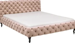 KARE Bett Desire Velvet Ecru 180x200cm Hot