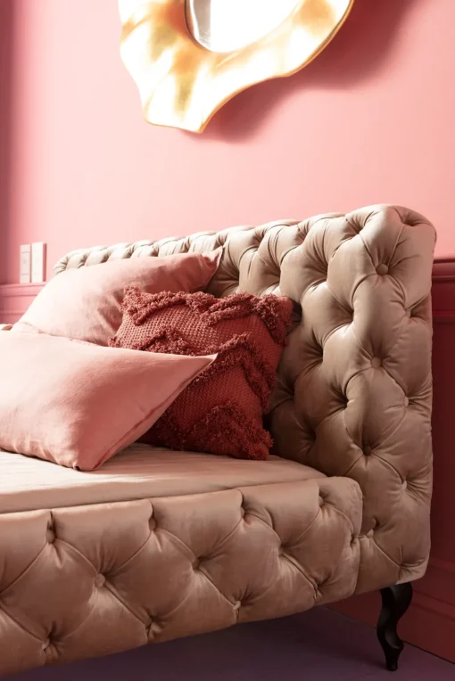 KARE Bett Desire Velvet Ecru 180x200cm Hot