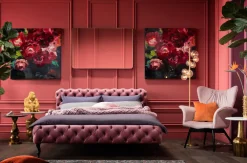 KARE Bett Desire Velvet Rose 160x200cm Sale