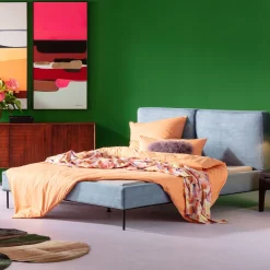 KARE Bett East Side Cord Blau 180x200cm Best