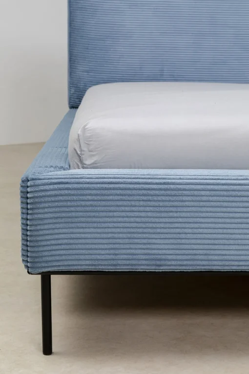 KARE Bett East Side Cord Blau 180x200cm Best