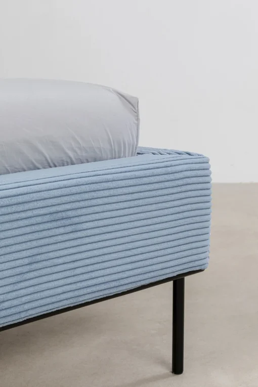 KARE Bett East Side Cord Blau 180x200cm Best