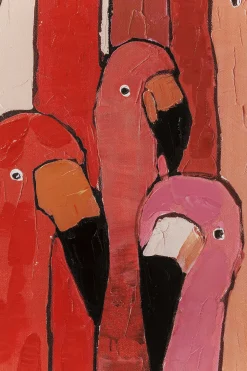 KARE Bild Touched Flamingo Meeting 90x120cm Outlet