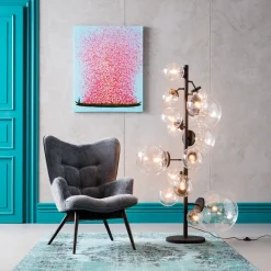 KARE Bild Touched Flower Boat Blau Pink 80x100cm Online