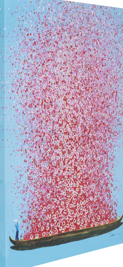 KARE Bild Touched Flower Boat Blau Pink 80x100cm Online