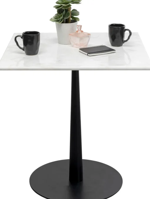 KARE Bistrotisch Capri Weiß 70x70cm Discount