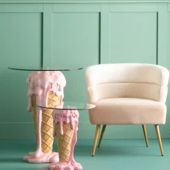 KARE Bistrotisch Ice Cream Ø60cm New