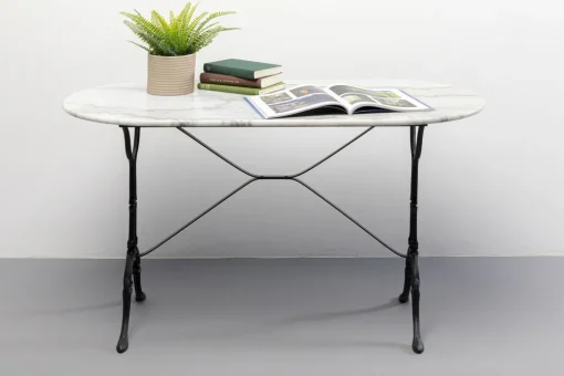 KARE Bistrotisch Kaffeehaus Oval Weiß 120x60cm Fashion
