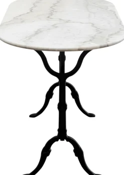 KARE Bistrotisch Kaffeehaus Oval Weiß 120x60cm Fashion