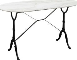KARE Bistrotisch Kaffeehaus Oval Weiß 120x60cm Fashion