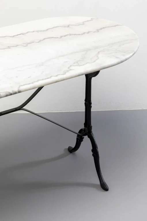 KARE Bistrotisch Kaffeehaus Oval Weiß 120x60cm Fashion