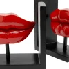 KARE Buchstütze Lips Rot (2/Set) Sale