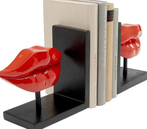 KARE Buchstütze Lips Rot (2/Set) Sale