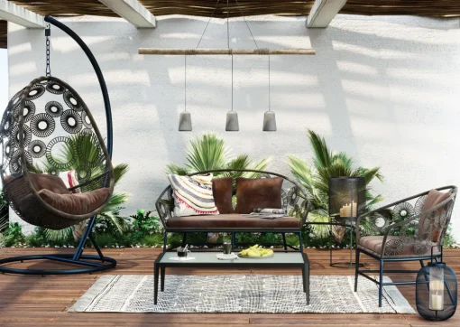 KARE Couchtisch Tiki Schwarz Clearance