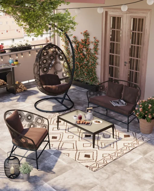 KARE Couchtisch Tiki Schwarz Clearance