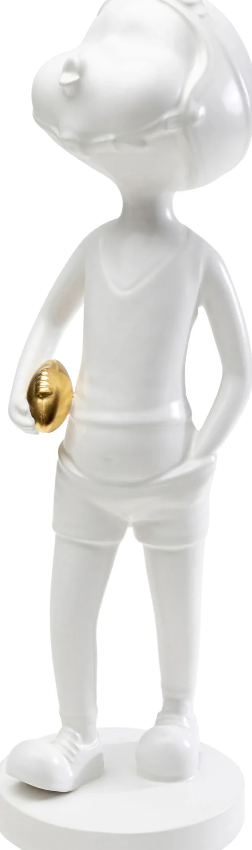KARE Deko Figur Ball Girl Weiß 41cm Fashion