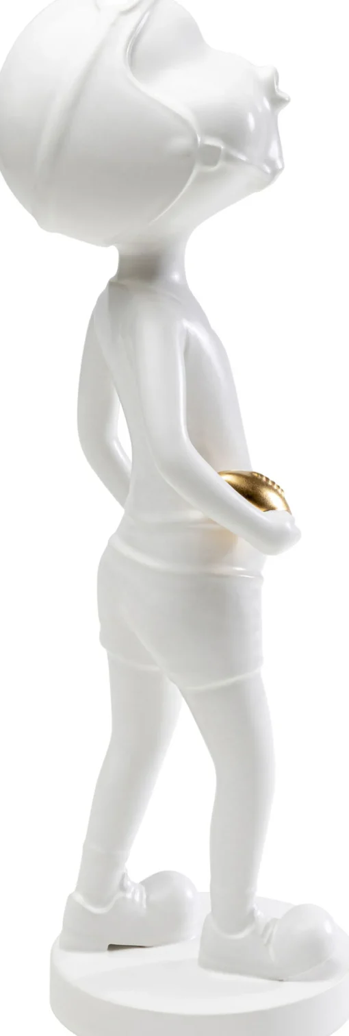 KARE Deko Figur Ball Girl Weiß 41cm Fashion