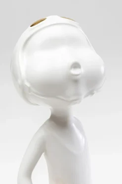 KARE Deko Figur Ball Girl Weiß 41cm Fashion