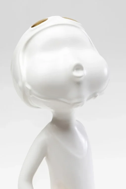 KARE Deko Figur Ball Girl Weiß 41cm Fashion
