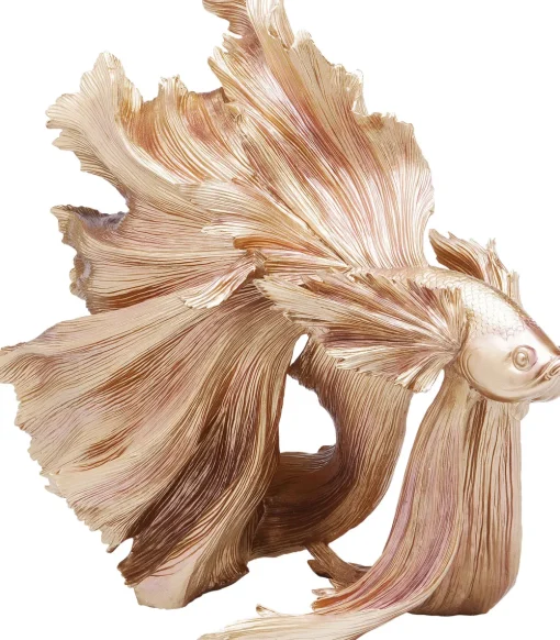 KARE Deko Figur Betta Fish Gold New